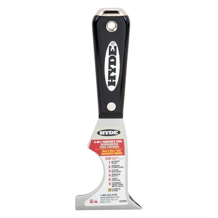 Hyde Hyde 2-1/2 in. W High Carbon Steel 6-in-1 Painter's Tool 02980
